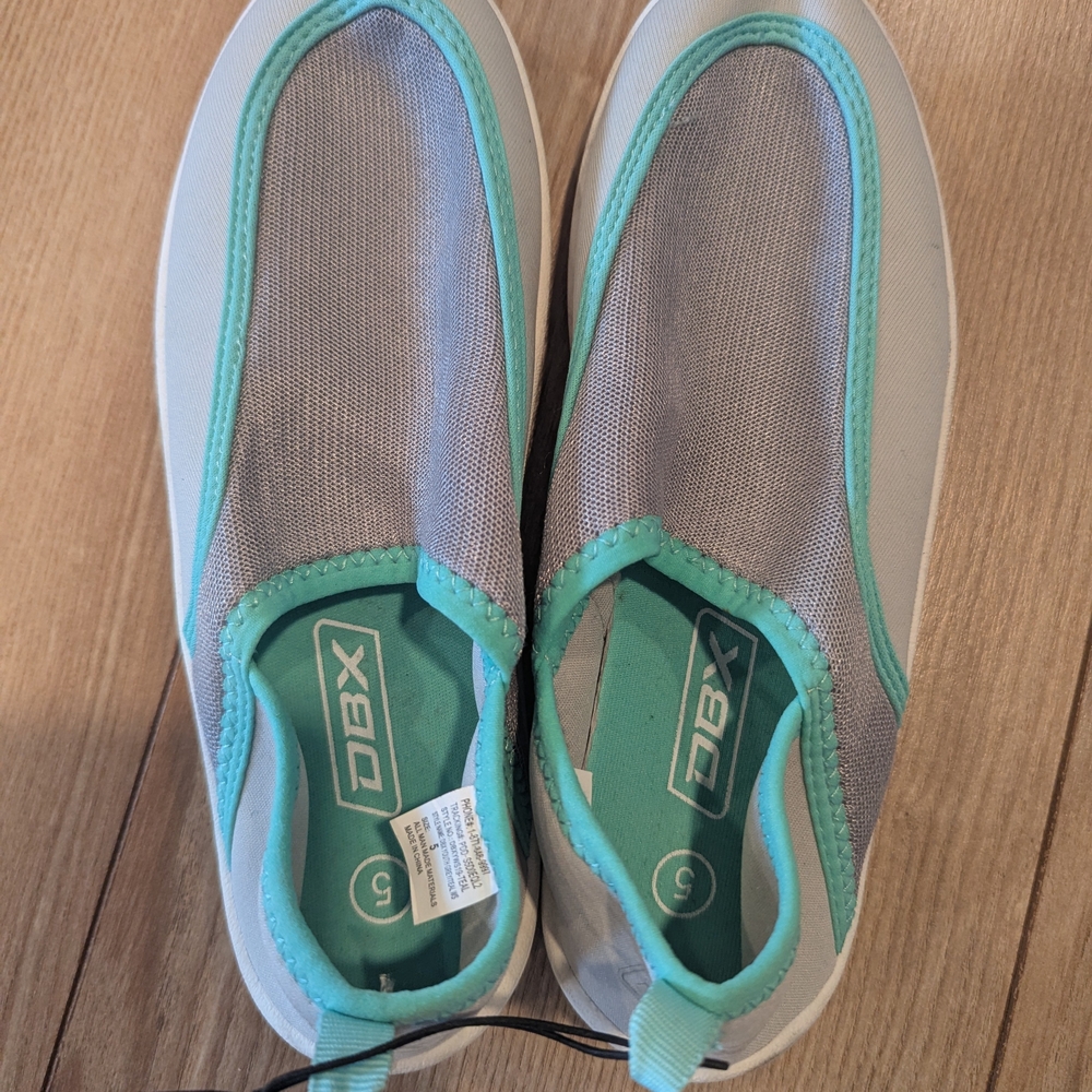 DBX Aqua Blue and Gray Water Shoes - Picture 2 of 4